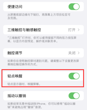 湖口苹果授权维修站分享iPhone轻点无法唤醒怎么办