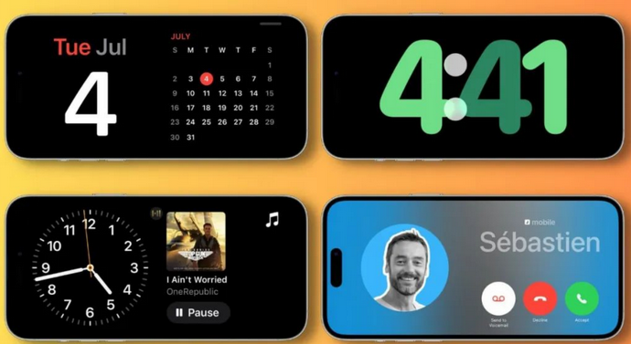 湖口苹果手机维修分享iOS17横屏充电待机显示有什么好处 