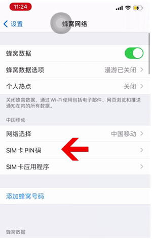 湖口苹果14维修网分享如何给iPhone14的SIM卡设置密码 