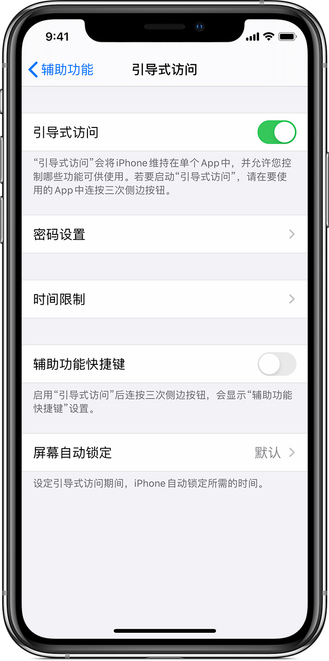 湖口苹果手机维修分享如何在 iPhone 上退出引导式访问 