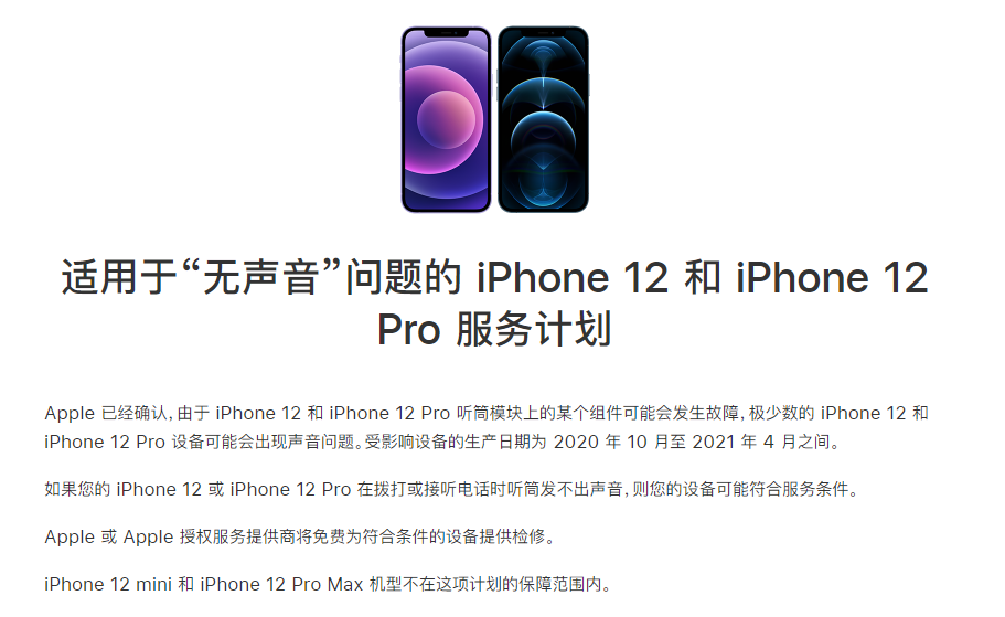 湖口苹果手机维修分享iPhone 12/Pro 拨打或接听电话时无声音怎么办 